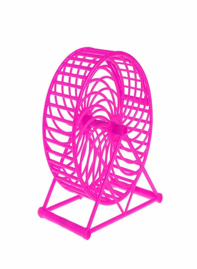 Sage Square 13cm Jumbo Running Cum Jogging Cum Exercise Wheel for Hamster/Dwarf/Gerbil/Mice/Mouse (Pink) - Image 1